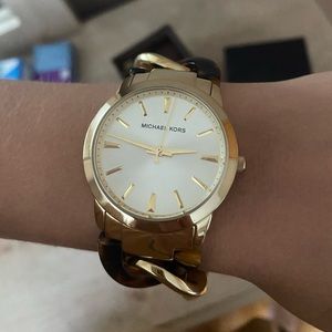 Michael Kors Tortise Link Watch